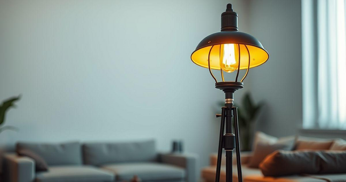 Luminária de Chão Industrial: Estilo e Funcionalidade para Ambientes Modernos